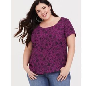 Torrid Size 2 Paisley Top-Purple